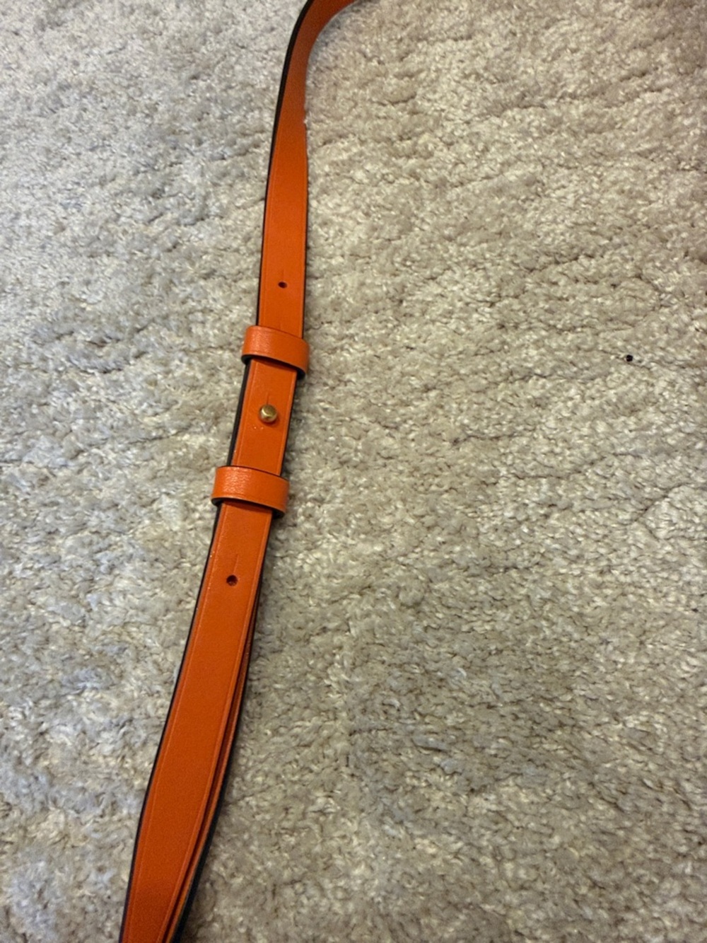 Tory Burch Bright Orange Leather Fleming-Inspired Crossbody - Picture 7 of 12